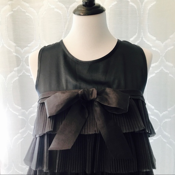 Marc by Marc Jacobs Retro Ruffle Grey Party Dress - Picture 3 of 6